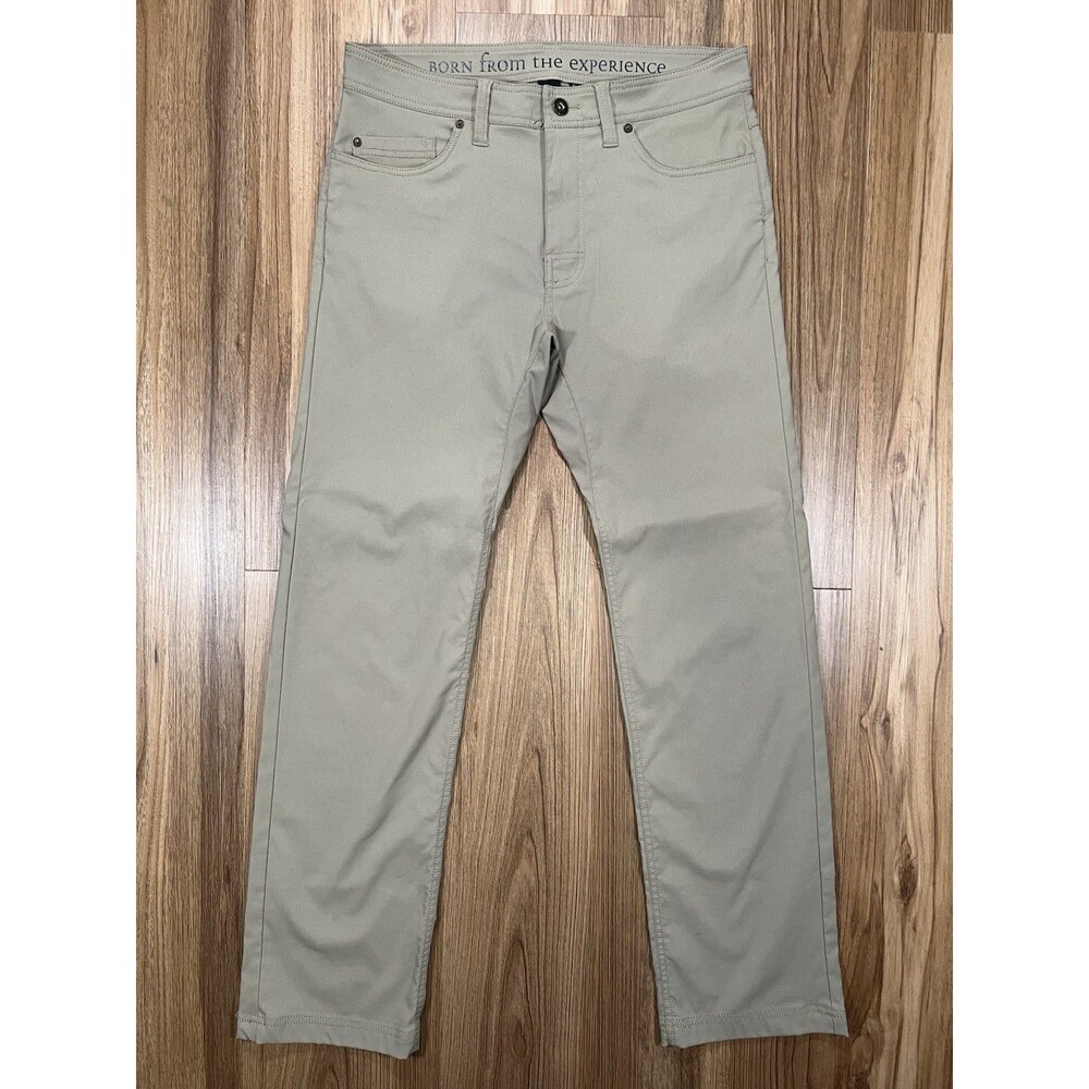prAna Brion Pants Slim Fit Khaki Color Men’s Size 32